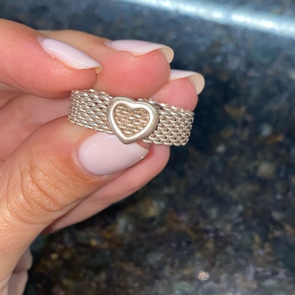 Tiffany & Co. Mesh Heart Ring - Picture 2 of 2